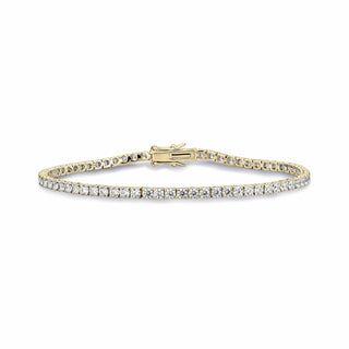 Gisser Gold Plated 2.5mm CZ Timeless Tennis Bracelet