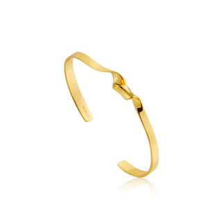 Gold Twister Cuff Bangle