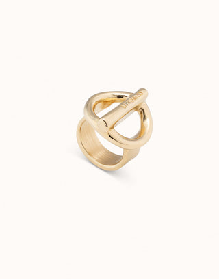 Uno de 50 On/Off ring shown from the side, showing the chunky band profile