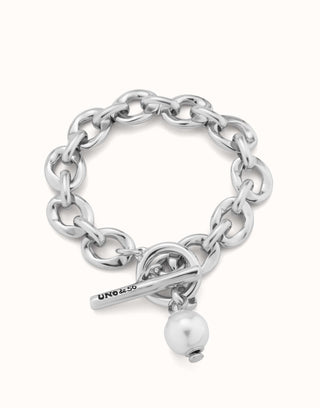 Unode50 YOLO Large Link Pearl T-Bar Bracelet