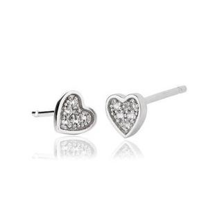 Lucinda King Grace Heart Stud Earrings