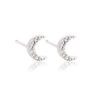 Lucinda King Grace Moon Stud Earrings