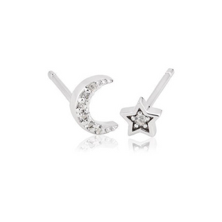 Lucinda King Grace Star & Moon Stud Earrings