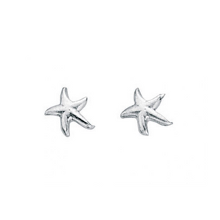 Silver Starfish Children's Earrings