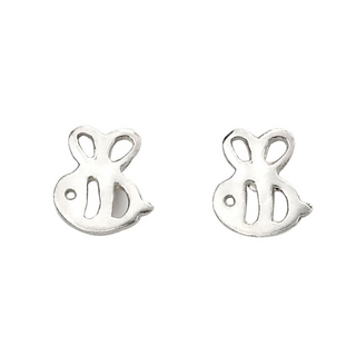 Silver Bee Children's Earrings