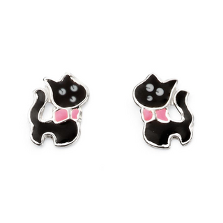 Black Cat Children's Earrings