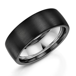 Zedd 8mm Zirconium Satin Finished Ring