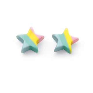 Pastel Star Children's Earrings | Colourful Earrings For Children