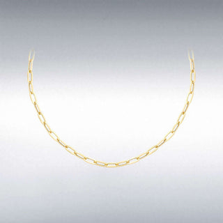 9ct Yellow Gold 3.5mm Paper Chain Necklace