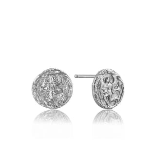Ania Haie Silver Boreas Coin Stud Earrings