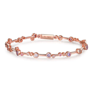 Fei Liu Rose Gold Plaed Silver Multi-Colour Bubbles Bracelet