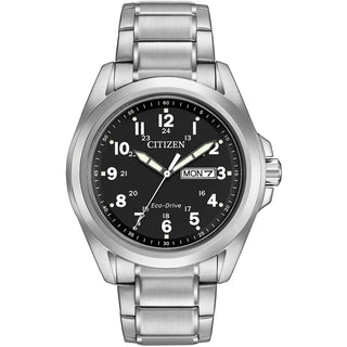 Citizen Eco-Drive Black Dial Bracelet Watch | AW0050-82E