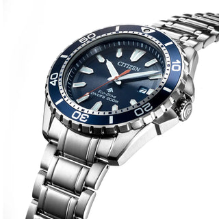 Citizen Eco-Drive Promaster Diver Blue Dial Stainless Steel Watch