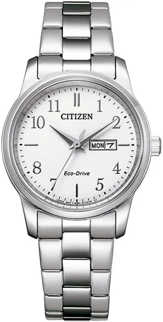 Citizen Ladies Eco-Drive White Dial Bracelet Watch | EW3261-57A