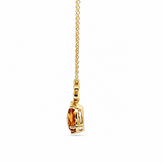 citrine pendant side on