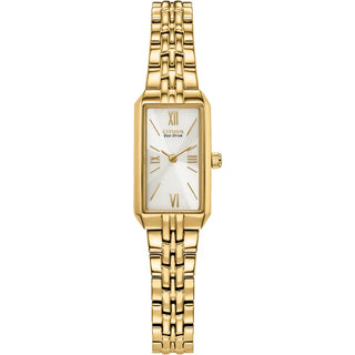 Ladies Gold Plated Citizen Eco Drive Watch