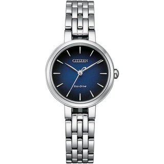 Ladies Blue Dial Silhouette Bracelet Watch