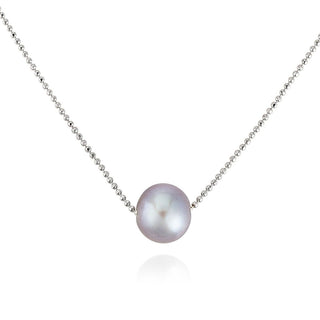 Silver Grey Pearl Necklace