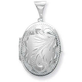 Silver Oval Family Locket