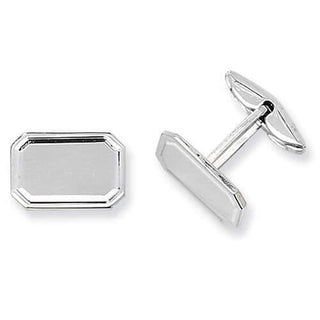 Silver Rectangular Cufflinks