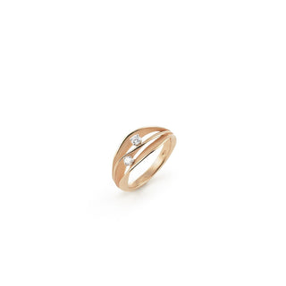 Anna Maria Cammilli DUNE 18ct Orange Apricot Gold Diamond Ring