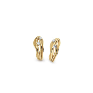 Anna Maria Cammilli DUNE 18ct Yellow Sunrise Gold Diamond Earrings