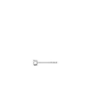 Gisser Silver 3mm CZ Bezel Stud Earrings