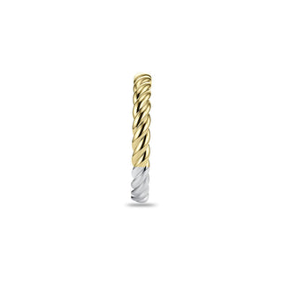 Gisser Gold Plated Plaited Stackable Ring
