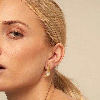 Unode50 Superstition Gold Stud Earrings