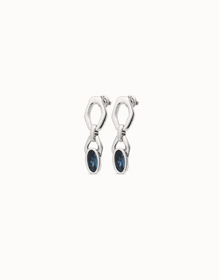 Unode50 Kingdom Earrings | PEN0842AZUMTL | Blue Crystal Drop Earrings