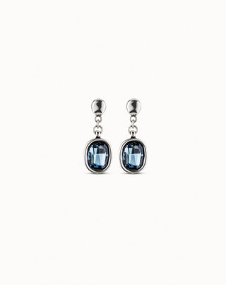 Unode50 LIGHT IT UP Earrings | PEN0848AZUMTL0U | Blue Crystal Drops