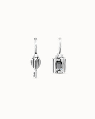 Unode50 Magic Key Earrings | PEN0884GRSMTL | Asymmetrical Drop Earrings