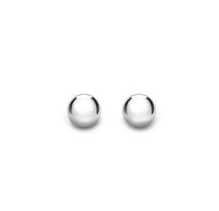 9ct White Gold 6mm Ball Stud Earrings