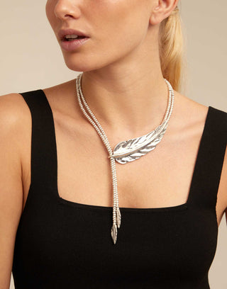 Unode50 Feather Necklace | COL1306 | Statement Feather Necklace