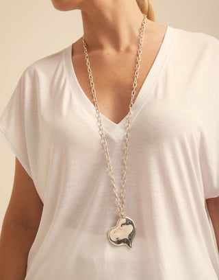 Unode50 Immensity Necklace | COL1711MTL0000U | Chunky Heart Jewellery