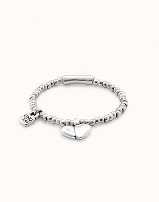 Unode50 Romeo Bracelet | PUL1716MTL0000M | Organic Heart Bracelet 