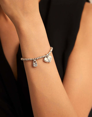 Unode50 Romeo Bracelet | PUL1716MTL0000M | Organic Heart Bracelet 