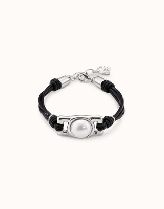 Unode50 Darling Bracelet | PUL2276 | Pearl And Leather Bracelet