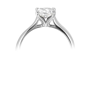 Platinum 0.49ct Princess Cut Diamond Ring