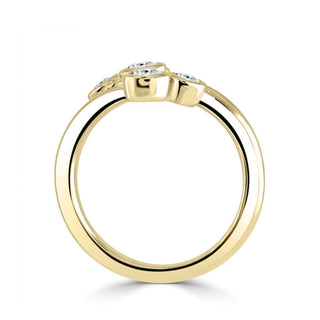 18ct Yellow Gold Up The Finger Bubbles Ring