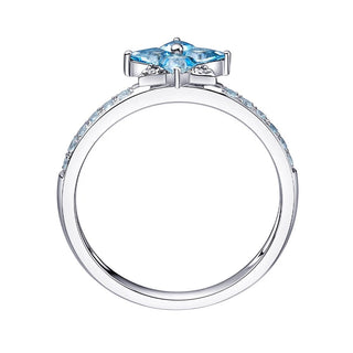 Fei Liu Silver Star of Love Blue Topaz Ring