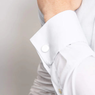 Sterling Silver Round Polished Disc Cufflinks