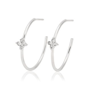 Lucinda King Fleur Midi Hoops